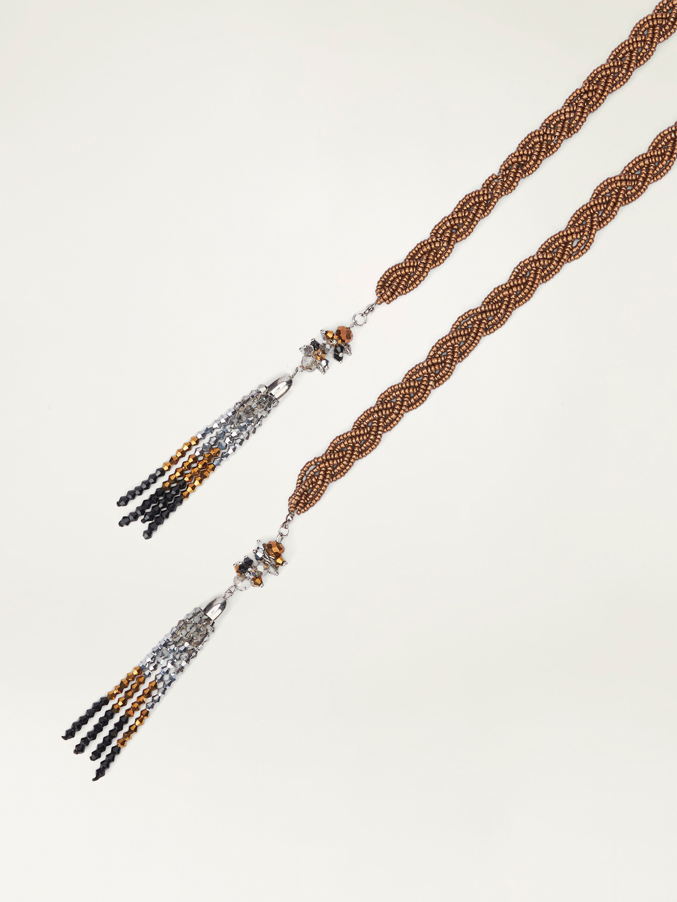 Geflochtener G&uuml;rtel mit Perlen image number 2