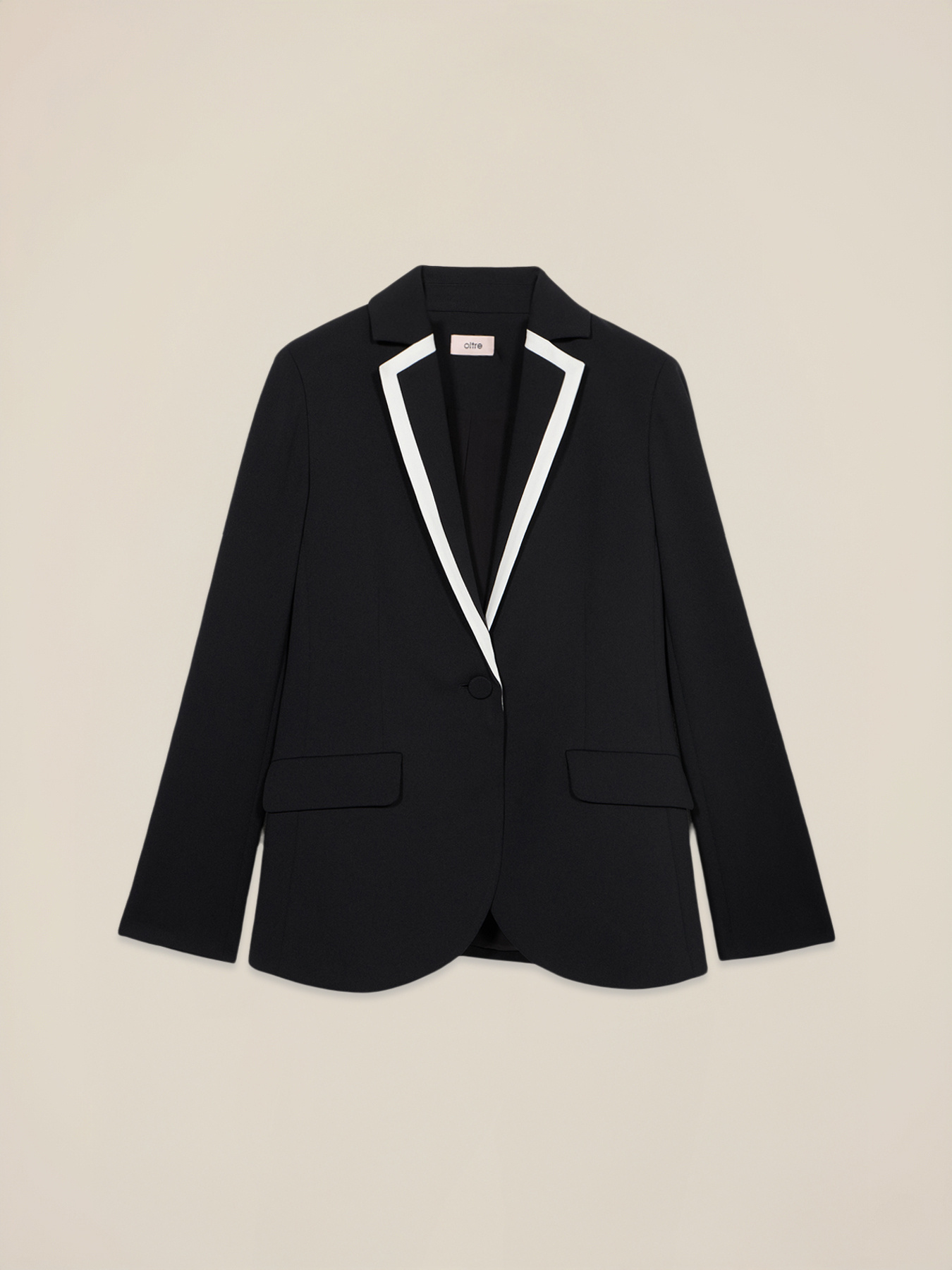 Blazer with contrasting trim image number 4