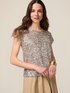 Blusa in tulle full paillettes image number 0