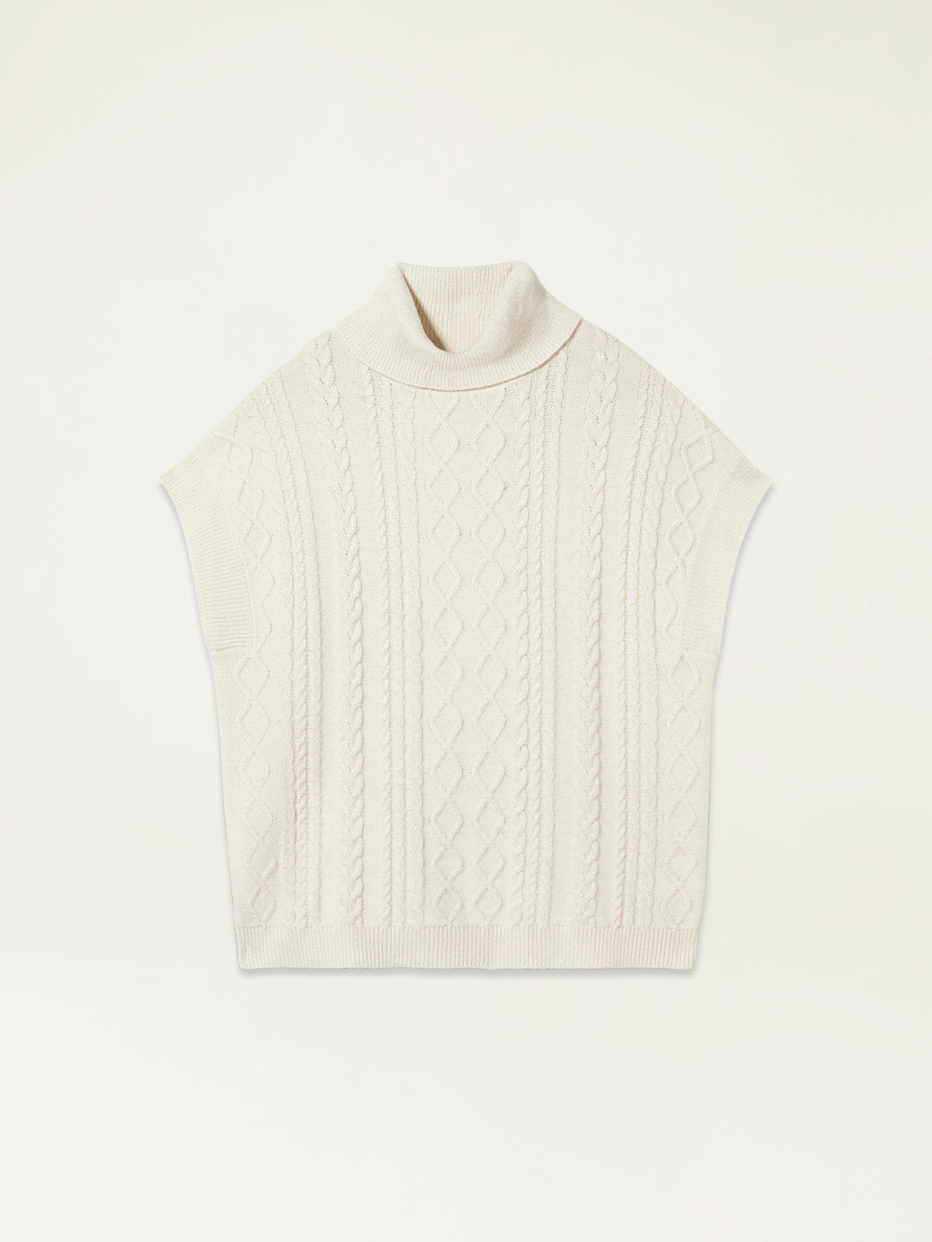 &Auml;rmelloser Pullover aus Wollgemisch image number 3