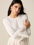 Viscose blouse with lace details image number 2