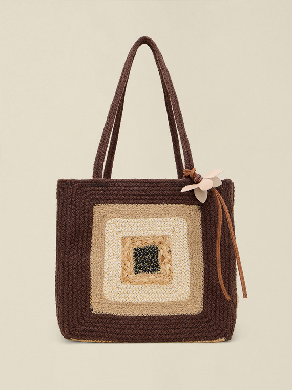 Woven jute shopper
