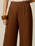 Wide-leg trousers in linen blend twill image number 2