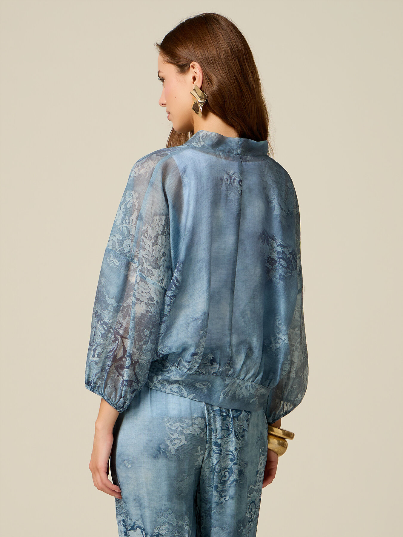 Camicia a kimono con nodo image number 1