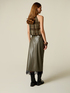Midi pencil skirt with lace image number 1
