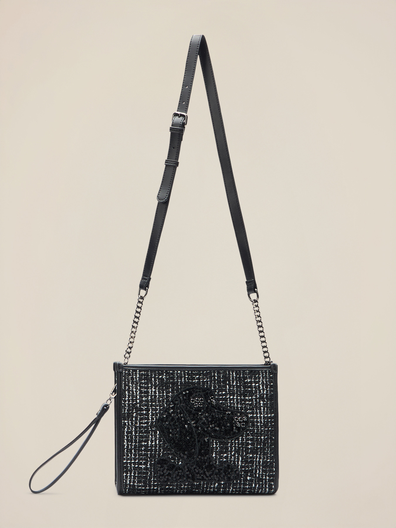 Shopper aus Tweed mit Patches image number 1