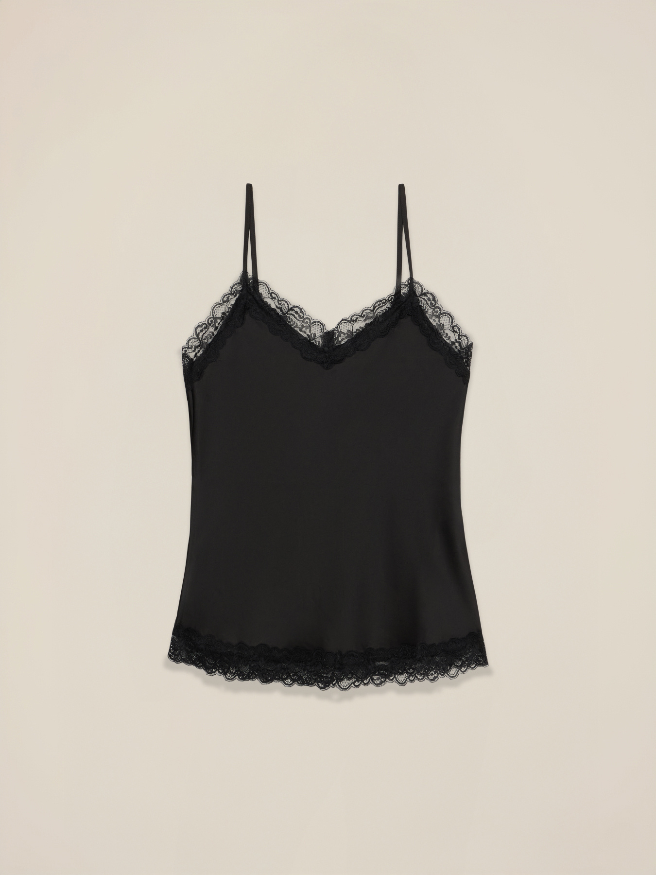 Top lingerie in raso e pizzo image number 3