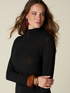 Crew-neck sweater in cashmere blend image number 2