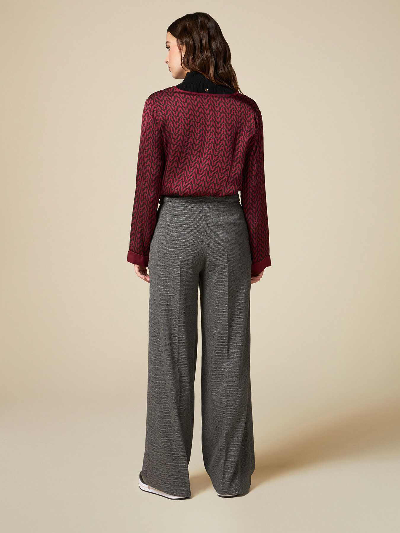 Pantalones modelo palazzo de poliviscosa l&uacute;rex image number 1