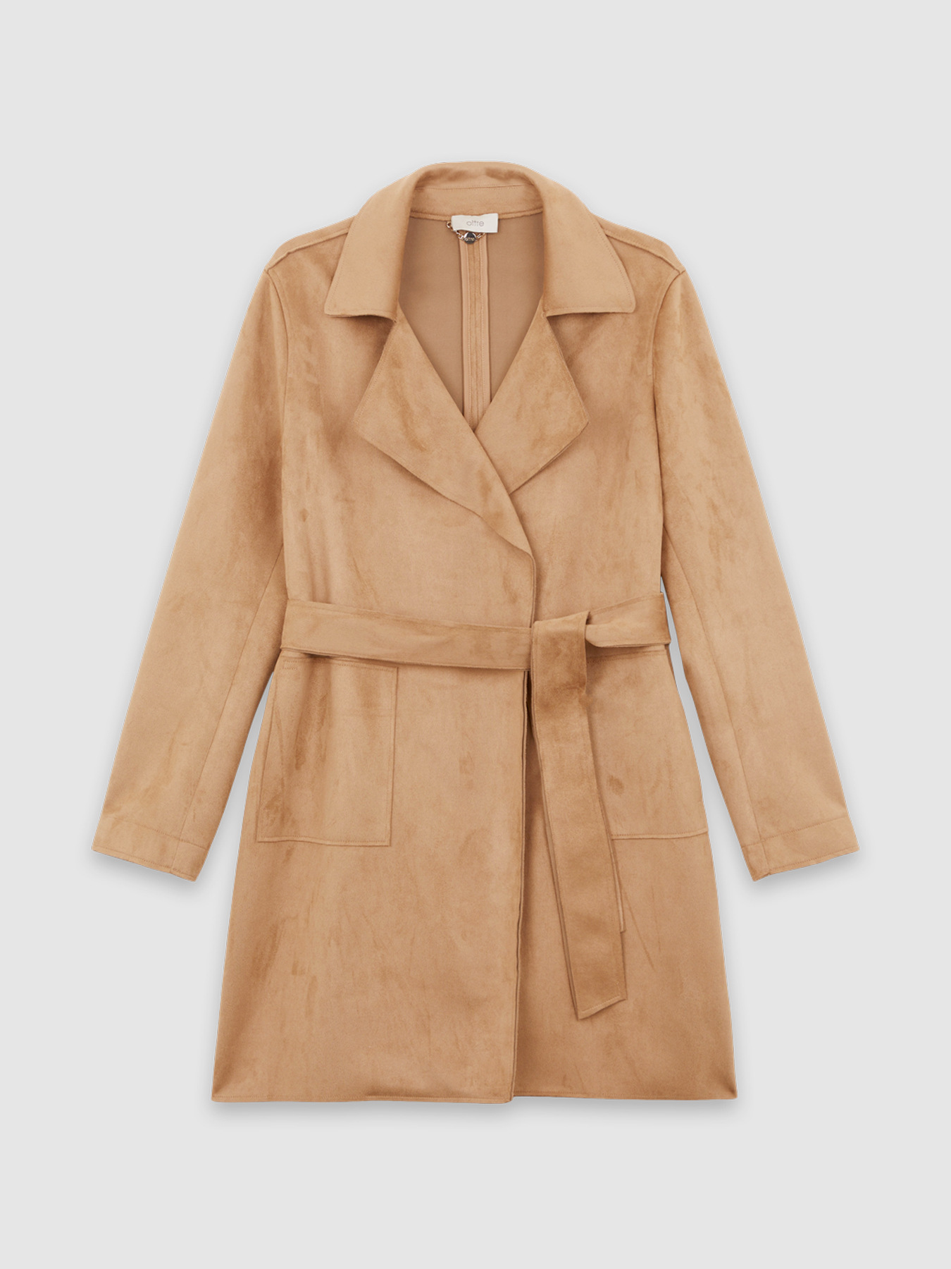 Trenchcoat in Wildleder-Optik image number 3