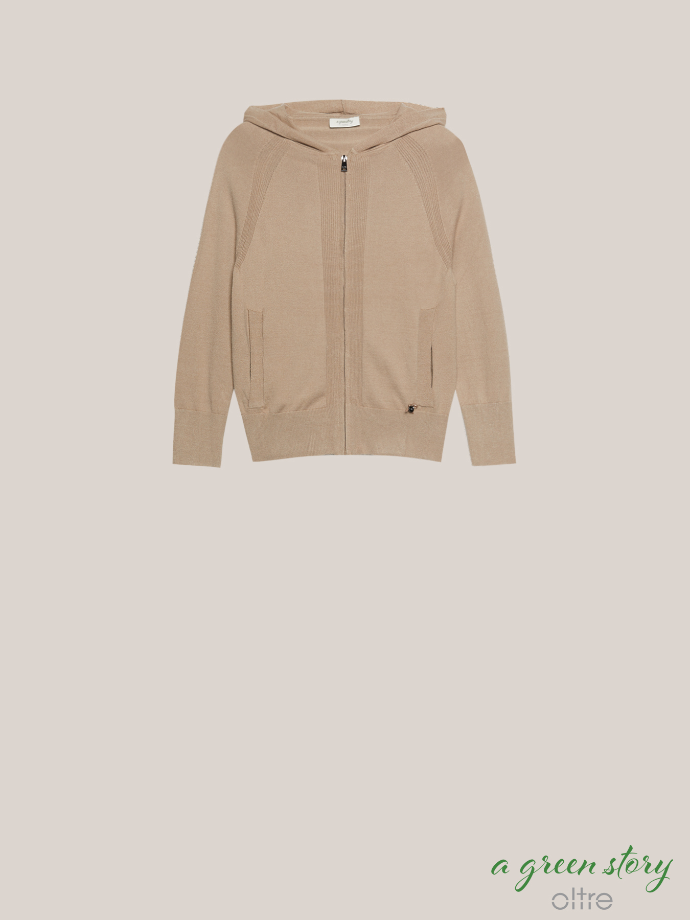 Maglia con zip e cappuccio image number 3