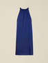 Robe longue ligne A en satin image number 3