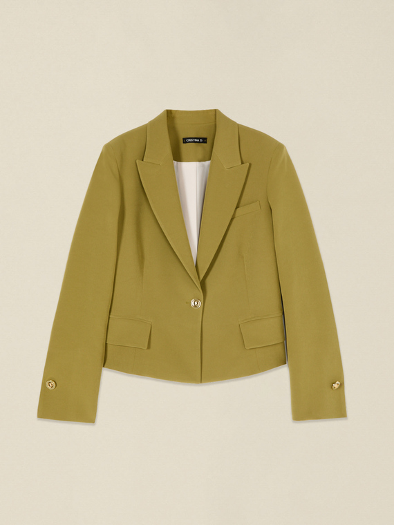Blazer court simple boutonnage