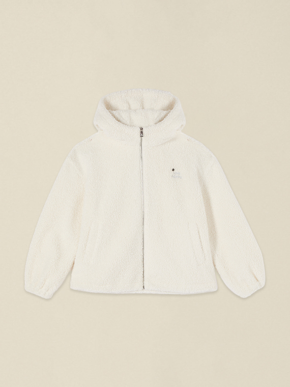 &Uuml;bergro&szlig;es Sweatshirt aus Teddyfleece