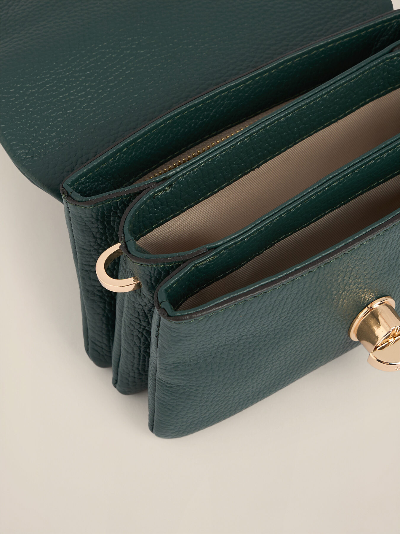 Small genuine leather shoulder bag image number 4