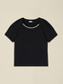 Cotton t-shirt with stone settings image number 3