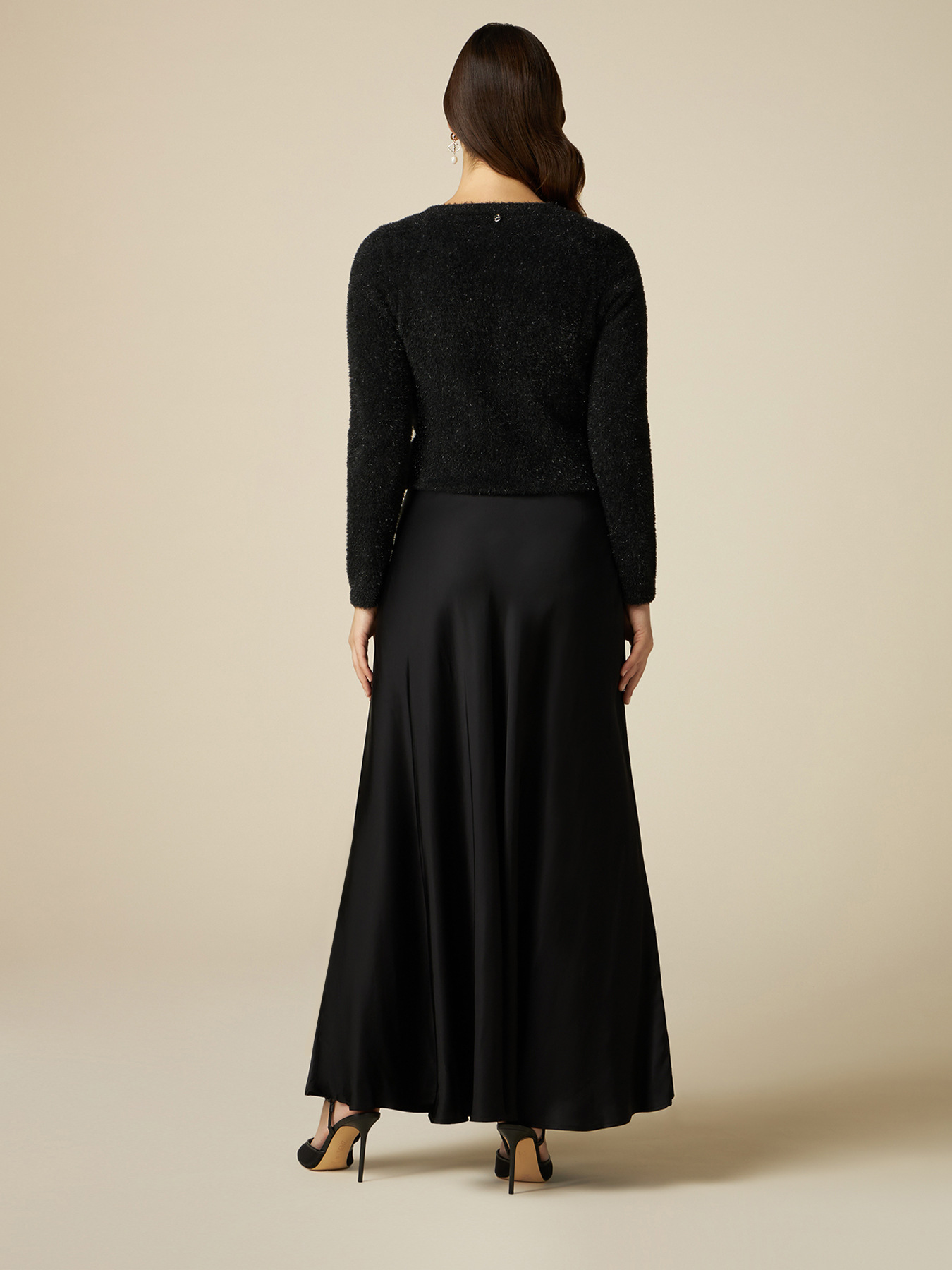 Gonna lunga in raso image number 1