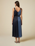 Robe bicolore en satin de viscose image number 1