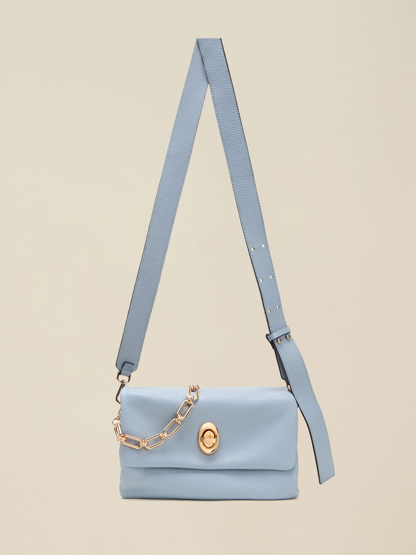 Genuine leather shoulder bag image number 0