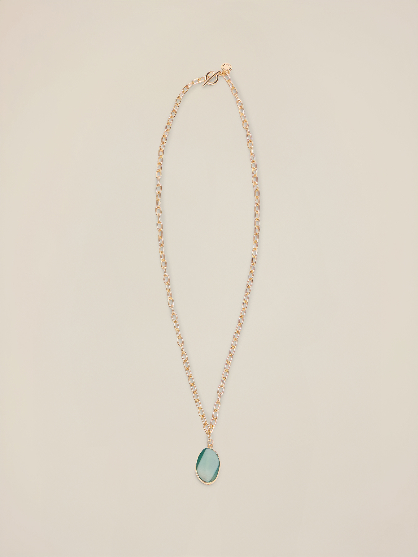 Necklace with stone pendant image number 1