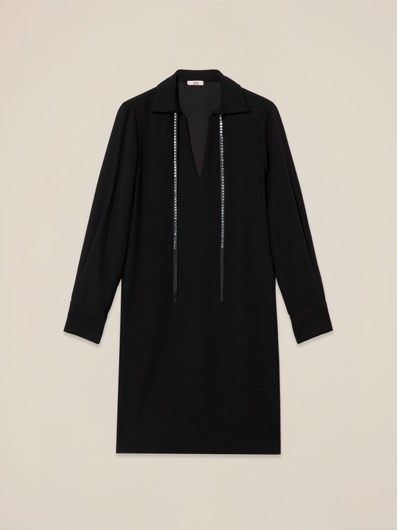 Dress with jewel ribbon