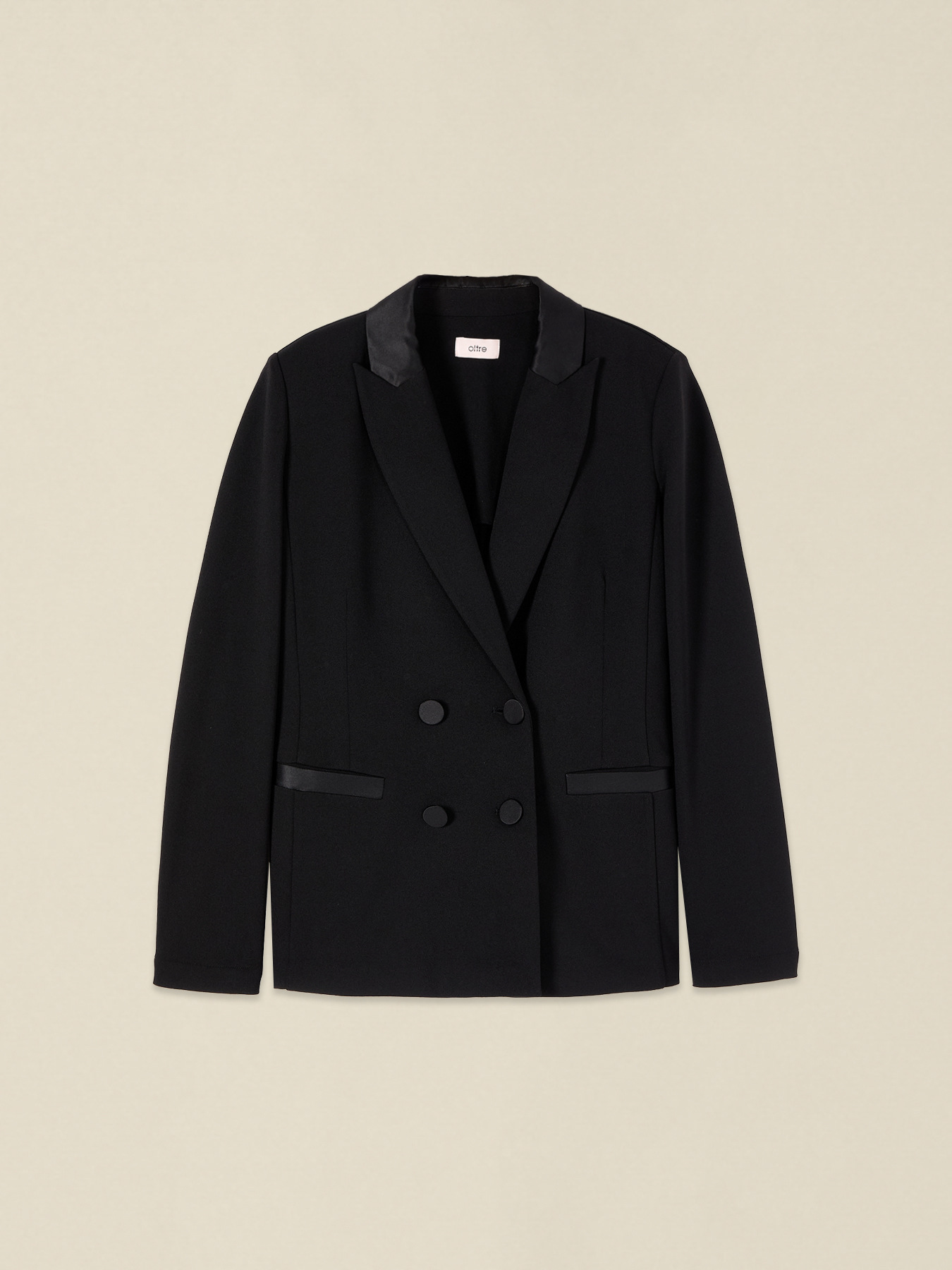 Doppelreihiger Blazer mit bezogenen Kn&ouml;pfen image number 3
