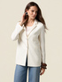 Soft touch sweatshirt blazer image number 0