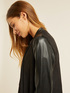 Veste bi-mati&egrave;re effet cuir image number 0