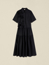 Vestito chemisier con fiori applicati image number 3