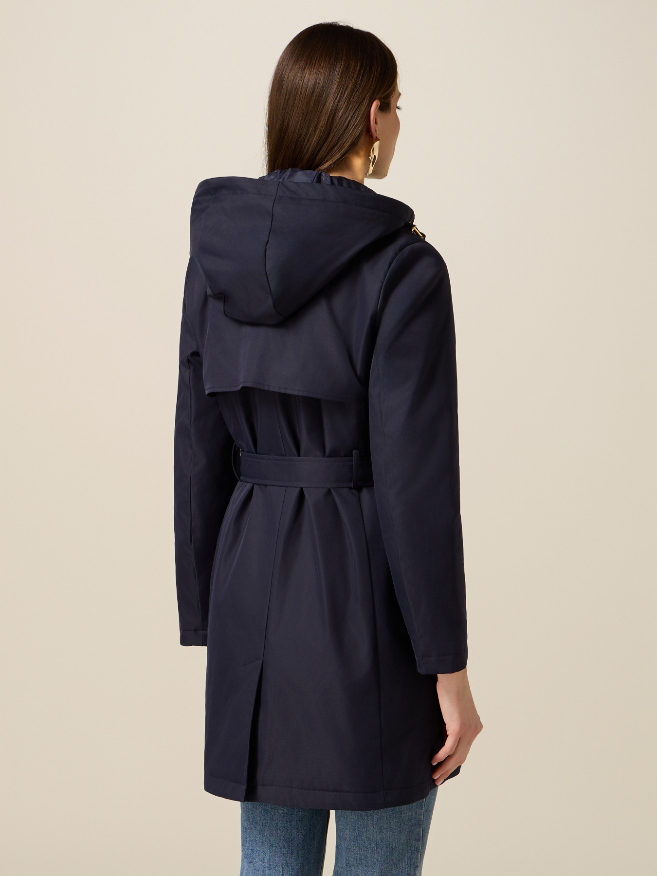 Padded midi trench coat image number 1