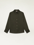 Camisa en raso de color liso image number 3