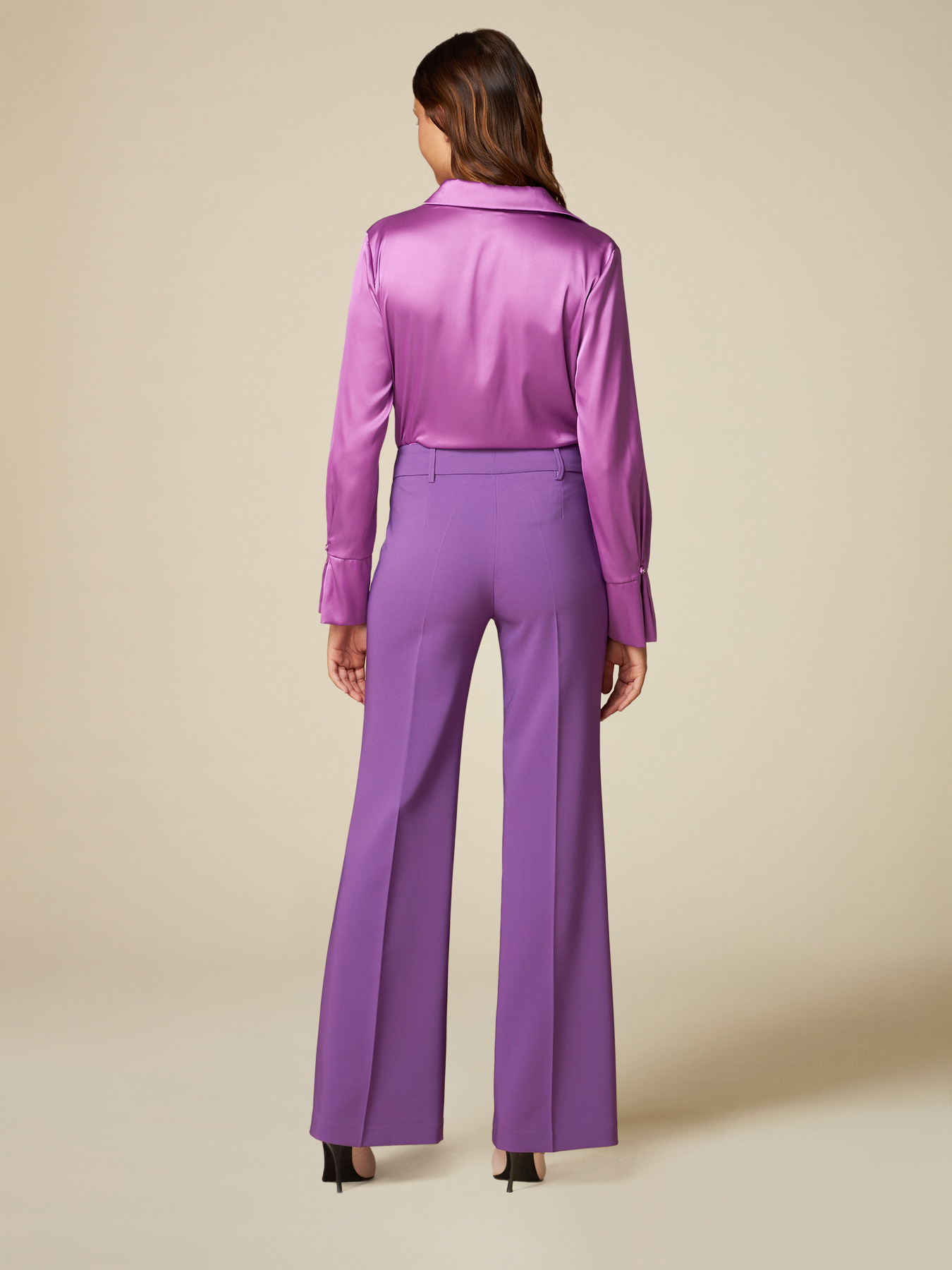 Pantalon large en tissu technique stretch image number 1