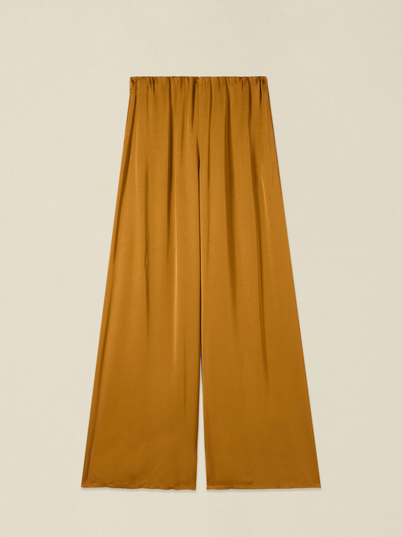 Palazzo-Hose aus Viskose-Satin