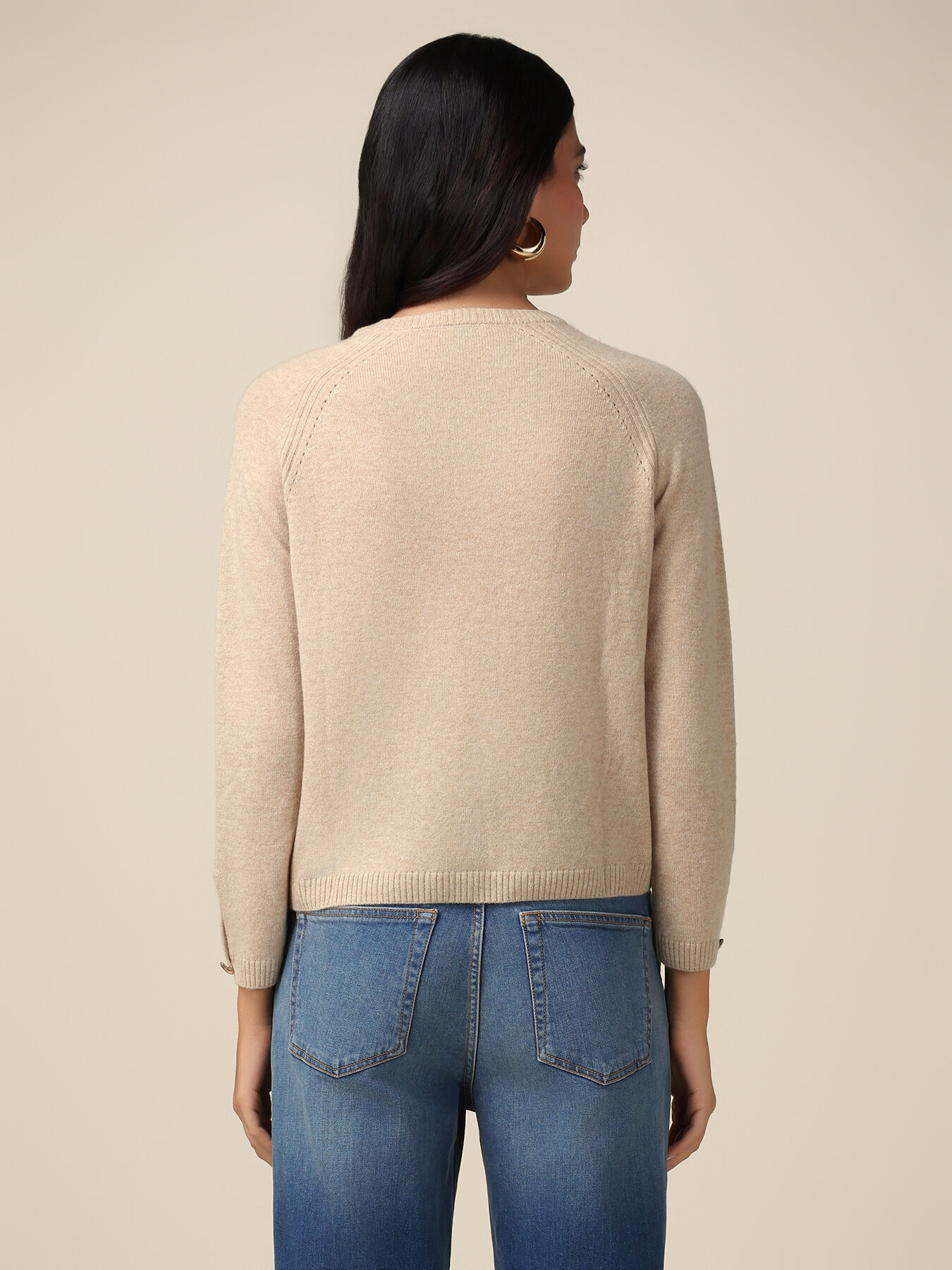 Kaschmir-Pullover mit rundem Ausschnitt image number 1