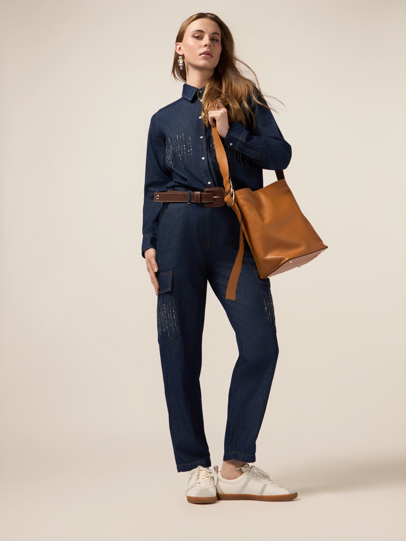 Cargo-Jeans mit Mikrokristallen image number 0