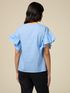 Blusa in popeline a righe image number 1