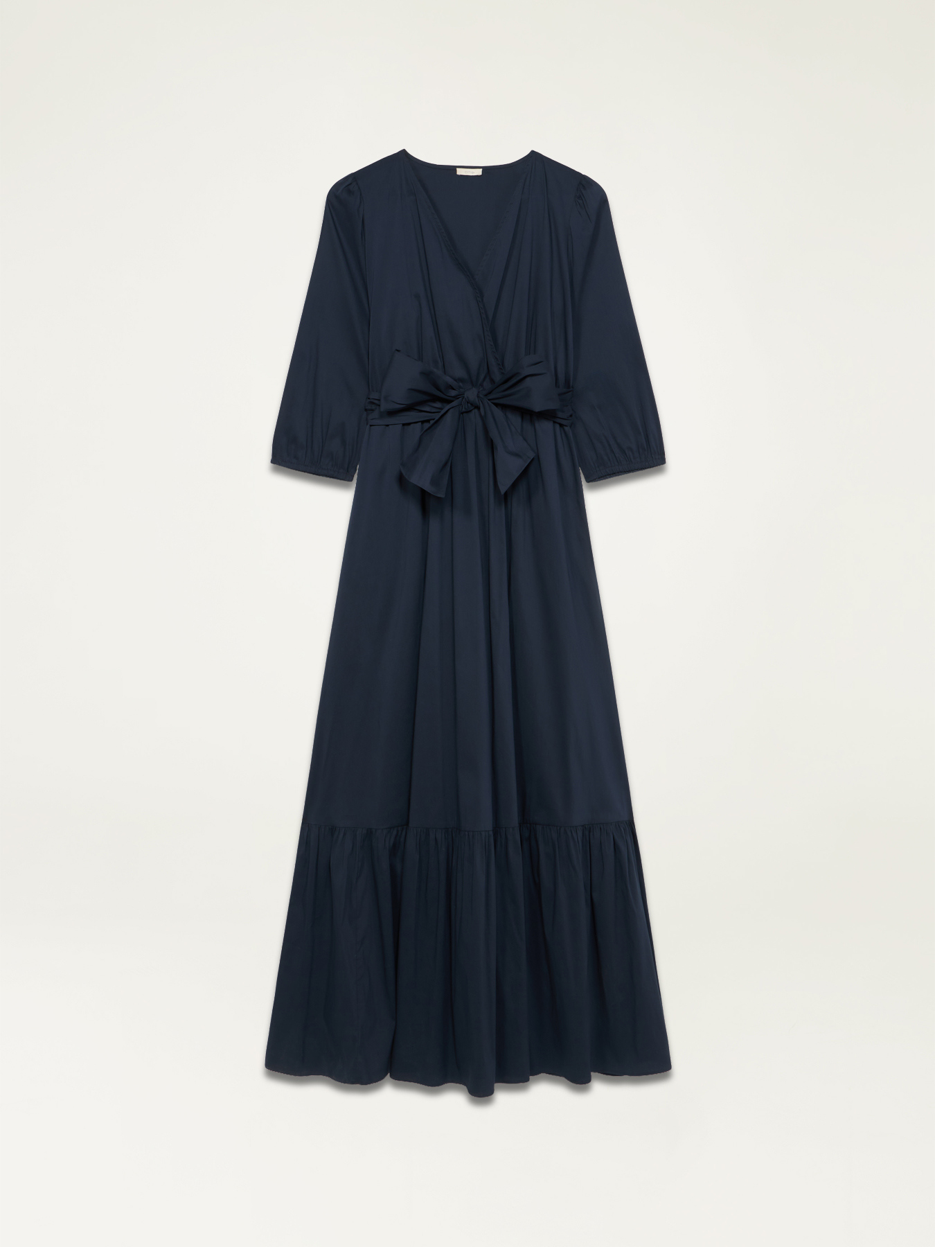 Long poplin dress image number 4