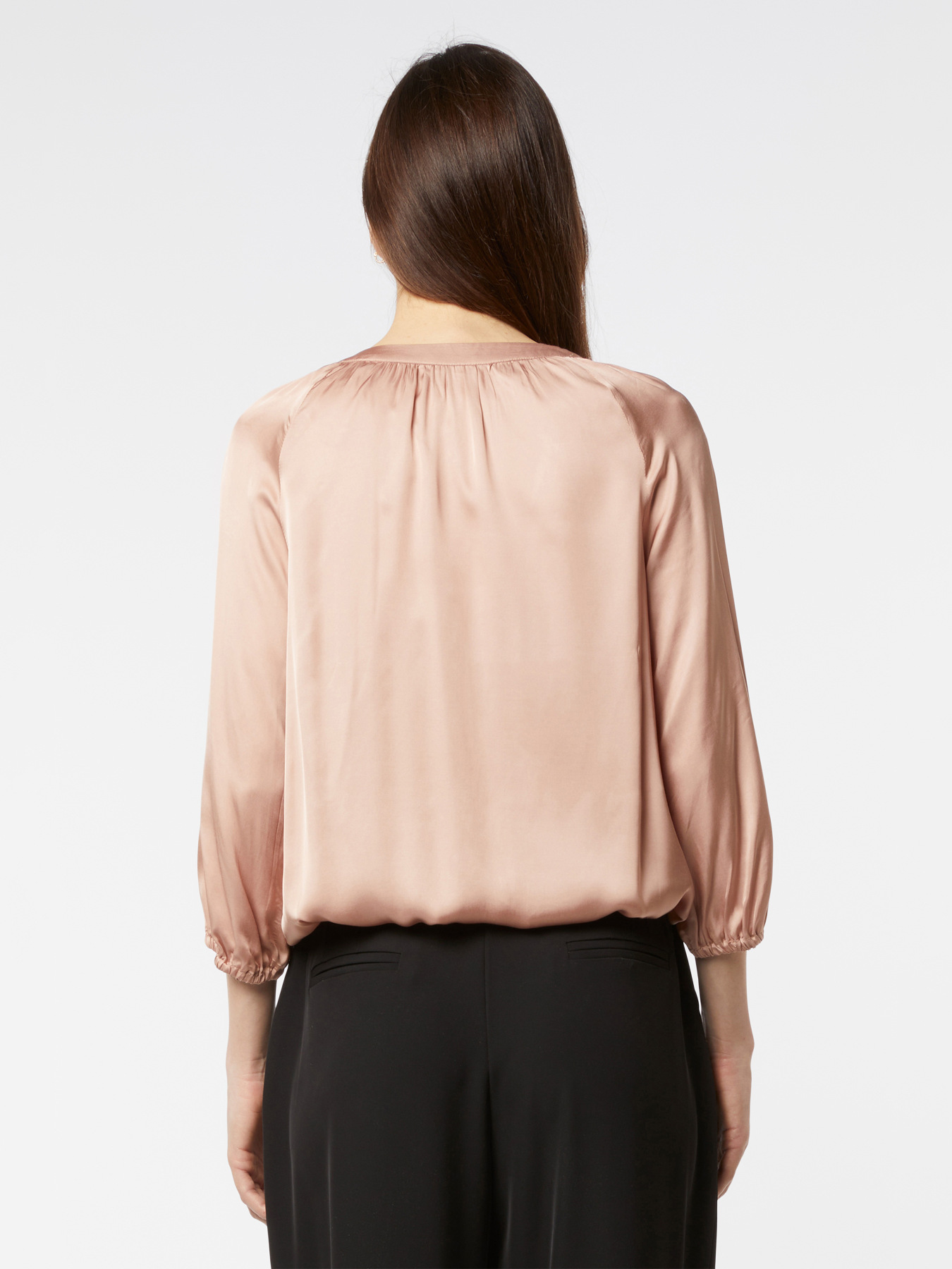 Blusa in raso raso image number 1