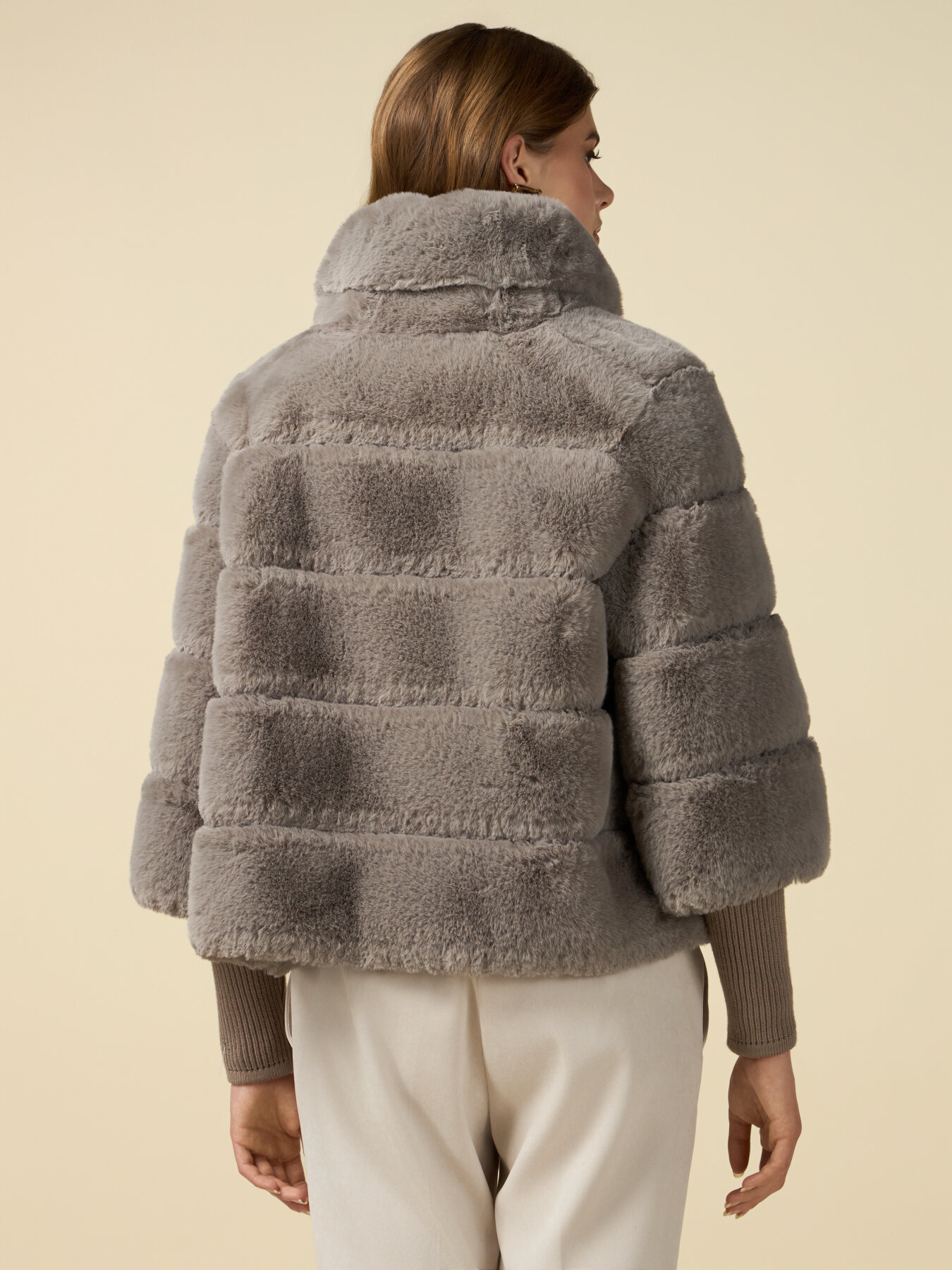 Blouson teddy avec poignets en tricot image number 1