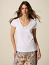 Cotton t-shirt with stone settings image number 0