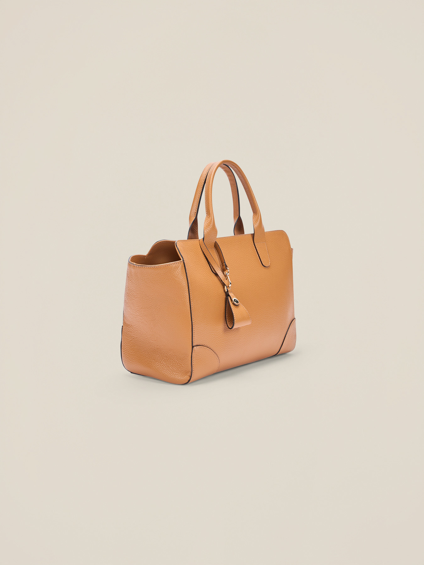 Genuine leather tote bag image number 5