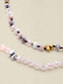 Collier double avec perles et pierres image number 2
