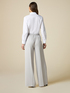 Flowing fabric palazzo trousers image number 2