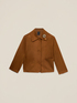 Chaqueta boxy con broche joya image number 3
