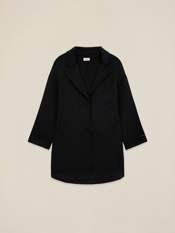 Manteau en laine m&eacute;lang&eacute;e