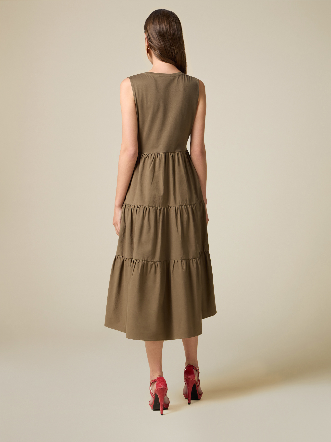 Vestito lungo in cotone image number 1