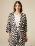 Kimono aus gemustertem Viskose-Satin image number 0