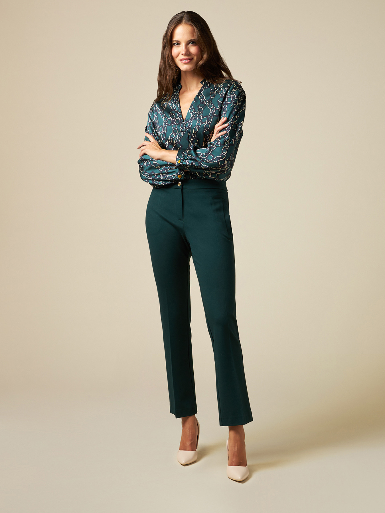 Pantalon skinny en maille Milano image number 0