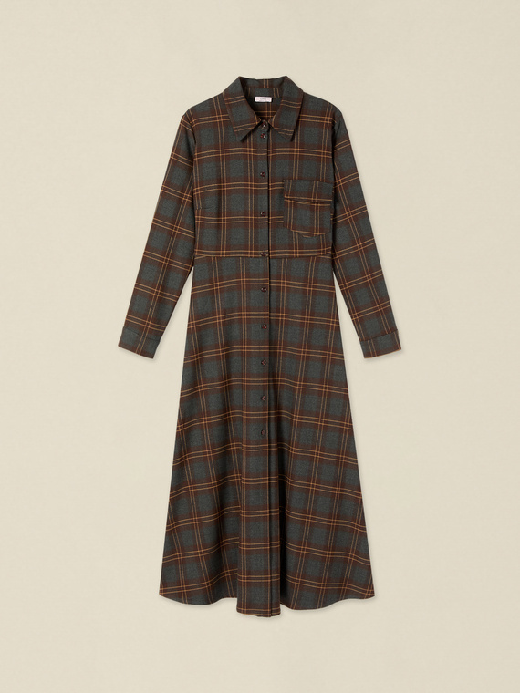 Vestito chemisier check