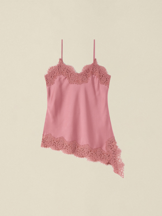 Asymmetric lingerie top